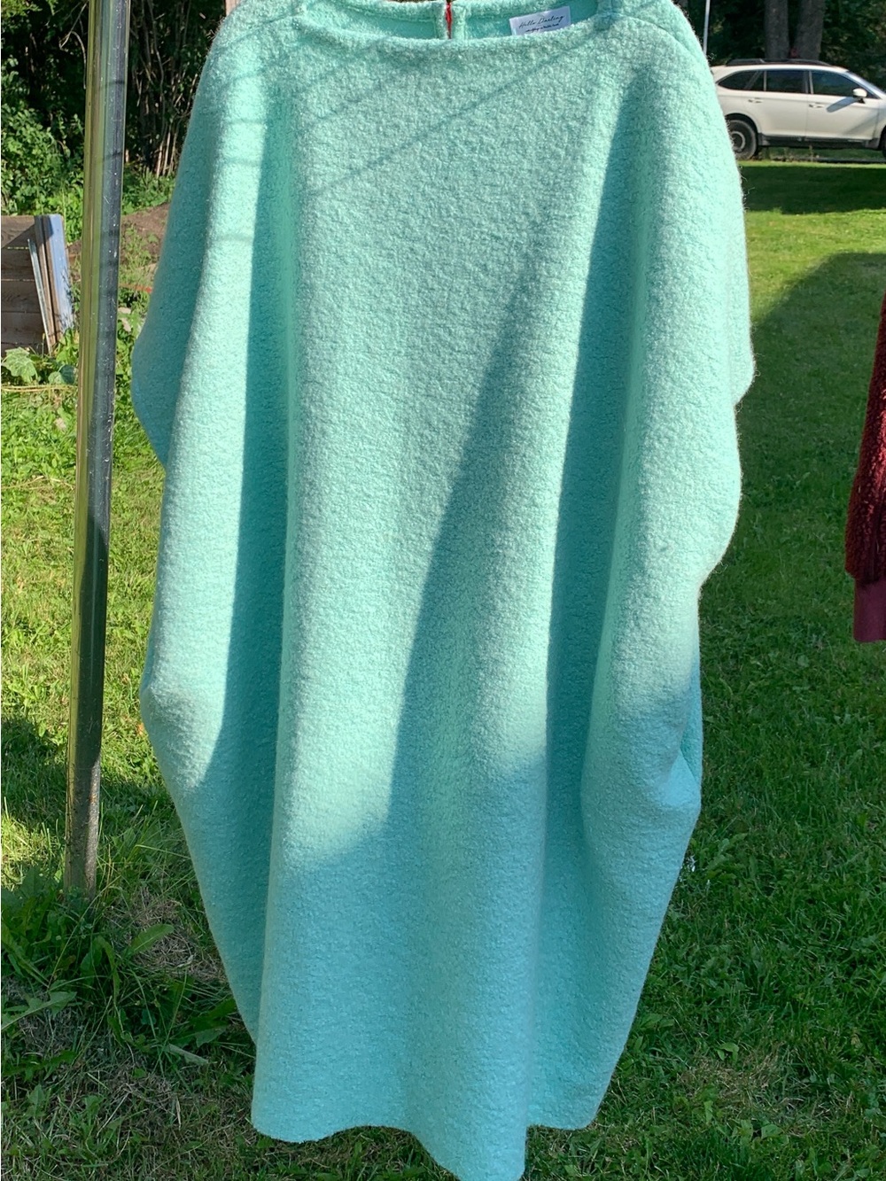 Light Green Wool Nati Cozy Oversized Women’s Dress